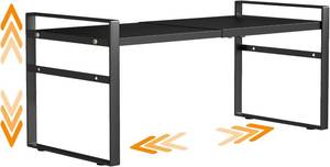 lot 18164 image: Expandable Cabinet Shelf Organizer Riser for Kitchen Pantry Cupboard Under Sink Countertop,Kitchen Cabinet Shelf
