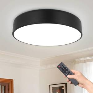 lot 18171 image: Kalium 13 Flush Mount Ceiling Light Fixture with Remote,24W Dimmable Ceiling Lights,3CCT 2700K-6500K Modern Minimalism Round LED Lighting Hardwired for HallwayClosetBedroomHome OfficeLiving Room