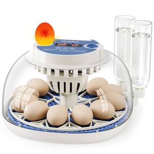 lot 18176 image: 12 Egg Incubators for Hatching Eggs, Temperature and Humidity Control, Automatic Egg Turning, Egg Candler, Automatic Water Refill, for Chicken, Quail & Duck Eggs, Perfect for Home, Farm, Classroom