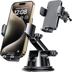 lot 18193 image: Qifutan Dash Mounted Holders Phone Holders for Your Car Phone Mount for Car Windshield Dashboard Air Vent Universal Desk Mounts Hands Free Automobile Cell Phone Holder Fit for iPhone Smartphone