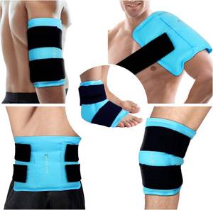 lot 18205 image: Comfytemp Ice Packs for Injuries Reusable, Large Hot Cold Gel Pack for Shoulder Back Knee Pain Relief, Instant Compress for Arthritis, Swelling, Sprains, Bruises, 2 Adjustable Straps, 10.5x14.5