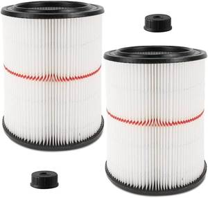 lot 18210 image: 17816 Filter for Craftsman Shop Vac Air Filter, Replacement for Craftsman Wet Dry Vac Filter for Craftsman 9-17816 Vacuum Filter 5 6 8 12 16 Gallon and Larger Vacuum Cleaner 2 Pack