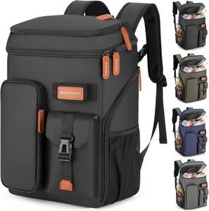 lot 18229 image: BAGPARKK Insulated Cooler Backpack,3345 Cans Multifunctional Double Deck Leakproof Cooler Bag with Sternum Strap,Large Capacity Lightweight Travel Camping Beach Backpack