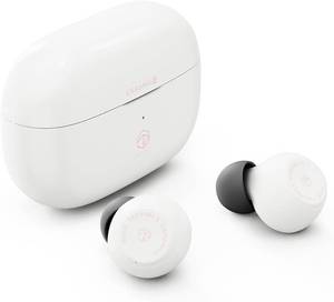 lot 18277 image: ROSESELSA Ceramics Budget Wireless Earbuds, High-Fidelity Sound, 60ms Gaming Earphones, 35H Playtime with Super Charge, IPX5 Sweat Resistant, Dual Connectivity, Bluetooth 5.3, ENC (White)