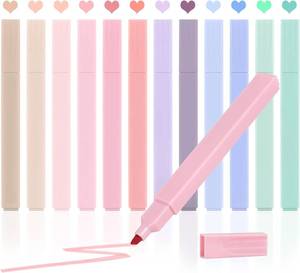 lot 18285 image: Utron 12pcs Bible Highlighters, Pastel Highlighter Set, No Bleed Bible Highlighters (12 Color)