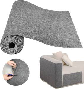 lot 18286 image: Cat Scratch Couch Furniture Protector, Self-Adhesive Cat Scratch Pad Deterrent for Furniture, DIY Climbing Cat Scratcher Couch Protector from Cat Claws Scratching for Indoor, with 10 Pins (LightGrey)