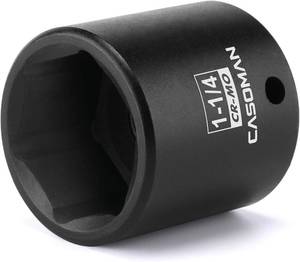 lot 18296 image: CASOMAN 12 Drive x 1-14 Impact Socket, 6-Point, SAE, CR-MO