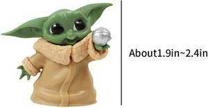 lot 18303 image: ZKTSRY 4-Pack Baby Yoda Gifts - 2.2-Inch Anime Action Figure Model, Action Figures Suitable for Movie Fans of All Ages