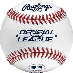 lot 18304 image: Rawlings  UNDERSIZED Official League Practice Baseballs OLB3 STOCK PHOTO APPROXIMATE