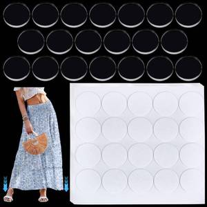 lot 18311 image: NBEADS 20 Pcs Hem Weights for Dress, Dress Weights for Women Hem with 100 Pcs Double-Sided Adhesive Acrylic Sticker Acrylic Garment Weight for Wind Skirt, Invisible Multi-use