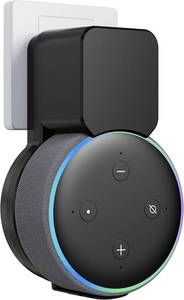 lot 22322 image: Wall Mount Holder for Dot 3rd Generation, Space Saving Accessories Alexa Holder, Dot 3 Accessories with Built-in Cable Management Without Messy Wires, Black