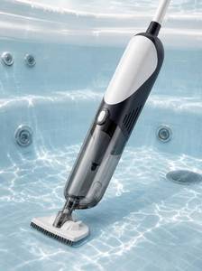 lot 22375 image: POOLHACKER Cordless Spa & Pool Vacuum Cleaner, Compact Debris Removal Tool for Hot Tub, Above Ground Pools & Pool Steps, 18.5 GPM Suction