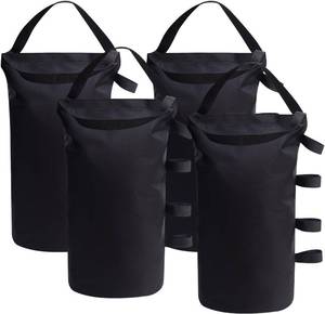 lot 22403 image: Inntop Canopy Weight Bags 200 lbs, Heavy Duty 1680D Tent Weights Sand Bags for Canopy Legs, Outdoor Sandbag Weights for Sun Shelter, Patio Umbrella, Gazebo (Sand Not Included)