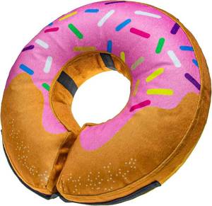 lot 22407 image: BENCMATE Inflatable Dog Cone Collar Alternative, Soft Dog Cone for Small Medium Large Dogs and Cats, Neck Recovery ECollar Donut Collar After Surgery (Medium, Donut-Strawberry)