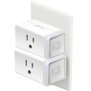 lot 22418 image: Kasa Smart Plug HS103P2, Smart Home Wi-Fi Outlet Works with Alexa, Echo, Google Home, No Hub Required, 15 Amp,UL Certified, (Pack of 1) White