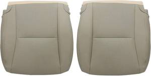 lot 22426 image: FZJDSD Tan Driver & Passenger Side Bottom Perforated Microfiber Leather Replacement Seat Covers Compatible with Lexus RX350 RX450 2010 2011 2012 2013 2014 2015