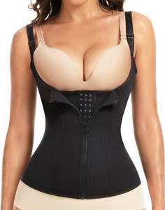 lot 22455 image: GYDEK Waist Trainer Vest for Women, Neoprene Tummy Control Shapewear Sauna Zipper Corset Body Shaper for Workout, Waist Slimmer & Back Support Shapewear Black Size Medium