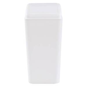 lot 22461 image: 16 Liter Plastic Garbage Can, Waste Bin with Swing Lid (White)