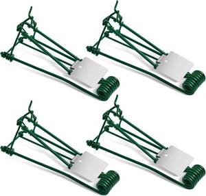 lot 22470 image: Qualirey 4 Pcs Outdoor Gopher Trap Easy Set Mole Trap Weather Resistant Gopher Killer Vole Killer for Lawn Garden Farm (Green)