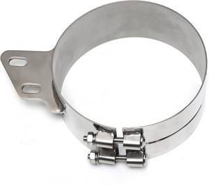 lot 17763 image: Stainless Steel Exhaust Mount Clamps, 6 inch, 7 inch, 8 inch (6 inch)