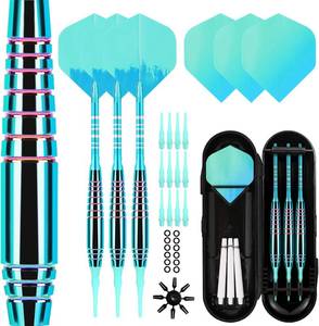 lot 17826 image: Soft Tip Darts Sets - Soft Tip Darts for Electronic Dartboard Plastic Tip Darts Set with Aluminum Shafts  Extra 3 Dart Flights 3 Replace Plastic Shafts