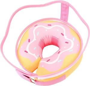 lot 17850 image: Inflatable Dog Cone Collar with Removable Clear Protective Shield, Soft Pet Recovery E-Collar for Dogs After Surgery, Adjustable Elizabethan Collar to Prevent Licking Biting Scratching (Pink, Large)