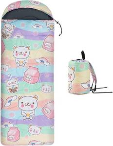 lot 17859 image: Kids Sleeping Bag for Camping - Lightweight 3 Season Child Backpacking Sleeping Bag for Girls and Boys, Waterproof Compact Youth Camping Gear for Outdoor by Croosseoutdoors
