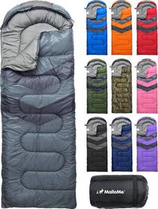 lot 22481 image: MalloMe Sleeping Bags for Adults Cold Weather & Warm - Backpacking Camping Sleeping Bag for Kids, Girls, Boys - Lightweight Camping Essentials Gear Accessories Hiking Sleep Must Haves Single & Double