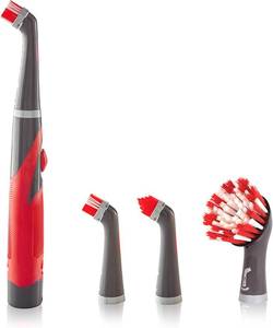 lot 22491 image: Rubbermaid Reveal Power Scrubber 5-Piece Kit, Cordless Electric Battery Powered Spin Scrub Brush, Water Resistant, for HomeKitchenBathroomGroutTileShowerTub