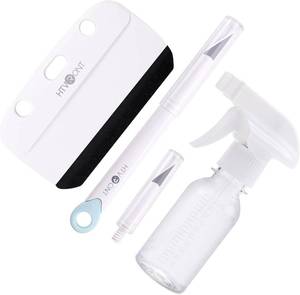 lot 22499 image: HTVRONT Window Film Kit - 4 Pcs Window Privacy Film Installation Tools, Easy to Apply Glass & Car Windows Tint Kit, Includes Felt Squeegee, Detachable Knife & 1 Extra Blade, 100ML Spray Bottle