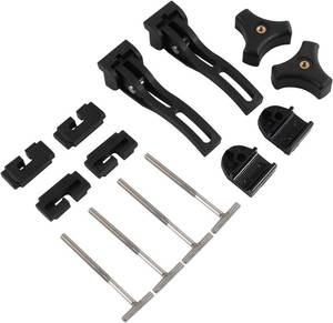 lot 22627 image: DICMIC Truck Tonneau Cover Replacement and Accessories Part Kit for Hard Tri-fold & Quad-fold Truck Bed Cover Include Nut, T-Bolt and Tonneau Cover Clamp, 2X Rear Clamp