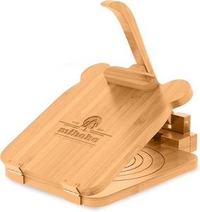 lot 22632 image: Tortilla Press 10 Inch Bamboo Tortilla Maker, Mexican Tortillera Presser Homemade Flour Tortilla Press for Mexican Tortillas Roti Burrito, Taco Pataconera (Beech)