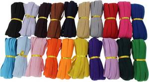 lot 18336 image: Assorted-Color 38 Inch Elastic Band for Sewing - 100 Yards Stretch Bands for Clothes, Waistband Elastic, Bias Tape, Crochet Accessories - Thin Elastic Cord & Straps for Crafts & DIY Projects