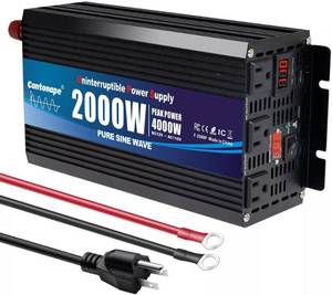 Cantonape 2000W Sump Pump Backup Battery System, Automatic Switching to Battery Inverter Power, Professional Backup System in Case of Power Failure, Pure Sine Wave Output - Retail: $185.99