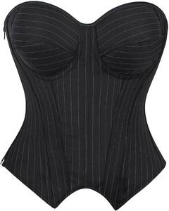 lot 18397 image: Corset Tops for Women Strapless Bustier Lace Up Going Out Costume SIZE M