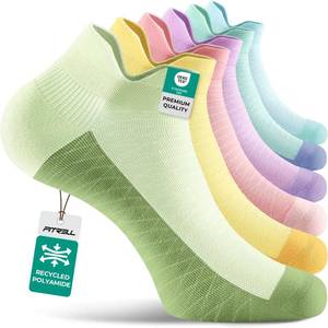 lot 18430 image: FITRELL Ankle Compression Socks for Women & Men - 56 Pairs Cushioned Arch Support Running Socks, Plantar Fasciitis Relief