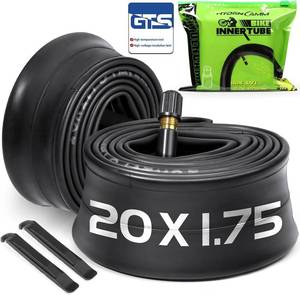 lot 18436 image: 2 Pack 12141618 20 2224 2627.52829 x1.751.952.102.125 Bicycle Tube with 2 Tire Levers, with 32mm AV Schrader Valve, Reliable Inner Tube for KidsRoadMTB Bike (2 of One Size) - INCOMPLETE