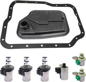 lot 22535 image: SecosAutoparts 4F27E Transmission Shift Solenoid & Filter Kit, Fit for Mazda Protege 3 5 6 1999-2010, Compatible with Ford Focus Transit Connect 2000-2013, Replace# XS4Z7A098AB FN01-21-500 4F27E