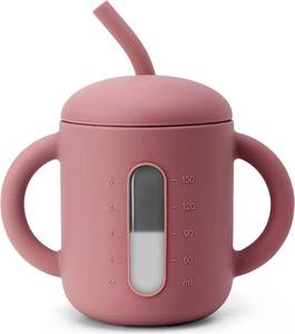 lot 22580 image: SAMiGO Silicone Sippy Cup, Baby Straw Cup for 6 12 18 Months, Sippy Cup with Straw for Toddlers 1-3 Years, Baby Water Cup for Drinking and Training, 6 oz