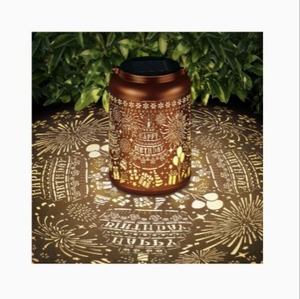 lot 22594 image: Mothers Day Gifts Happy Birthday Solar Lanterns Garden Decor Birthday Gifts for Women Mom Grandma Hanging Solar Lights Outdoor Waterproof Decoration for Outside LED Lanterns for Yard Patio Lawn