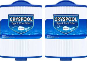 lot 22608 image: Cryspool  07005 Filter Compatible with 7CH-322, PAS35-F2M, FC-0420, 100520, 3301-2109, Artesian Spas Hot Tub Filter, 32 Sq. Ft Spa Filter Cartridge, 2 Pack