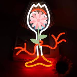 lot 22610 image: Forky Inspired Neon Sign, Cute Cartoon LED Neon Light for Kids Room Decor, USB Powered Wall Decor for Toy Fans, Gift for Boys Girls Birthday Party