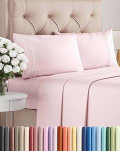 lot 22623 image: Full Size 4 Piece Sheet Set - Comfy Breathable & Cooling Sheets - Hotel Luxury Bed Sheets for Women & Men - Deep Pockets, Easy-Fit, Soft & Wrinkle Free Sheets - Lavender Pink Oeko-Tex Bed Sheet Set