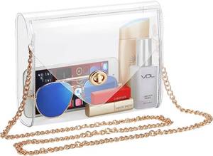lot 22653 image: HAOGUAGUA Clear Purse for Women, Clear Bag Stadium Approved, See Through Clear Handbag for Concerts Sports Events