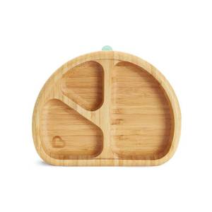 lot 22672 image: Munchkin  Bambou  Divided Suction Plate - Eco-Friendly Bamboo Dinnerware for Babies and Toddlers