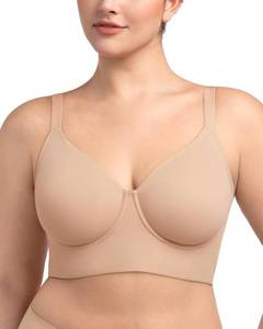 lot 22675 image: HSIA Bras for Women Minimizer Full Coverage Seamless Plus Size Longline Unlined Underwire Back Smoothing Bra Size 36C