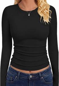 lot 22676 image: GAYHAY Long Sleeve Shirts for Women Tops Fitted Basic Tees Fall Fashion School Outfits Y2k Winter Clothes Workout 2026 Size XS