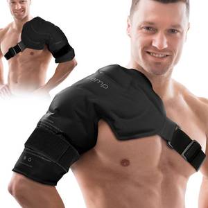 lot 22683 image: Comfytemp Shoulder Ice Pack Wrap Rotator Cuff Cold Therapy, Ice Packs for Injuries Reusable Gel, Cold Compress Brace for Shoulder Pain Relief, Men Women Recovery Items (LargeX-Large), Black