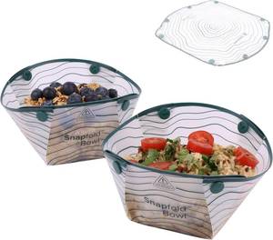 lot 22715 image: Coghlans Snapfold  Bowls 2-Pack   Collapsible, Lightweight and Leakproof for Camping, Hiking, Travel, Picnics, and Outdoor Adventures, BPA-Free, Foldable Space-Saving Design for Easy Storage