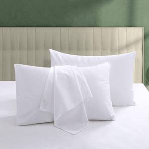 lot 22720 image: 100% Egyptian Cotton Bed Pillow Protectors Set of 4, 600 Thread Count Queen Size Pillow Cases with Zipper, Sateen Weave Cooling Cases Quiet, Breathable, Easy Care (4PCS, Queen, White)